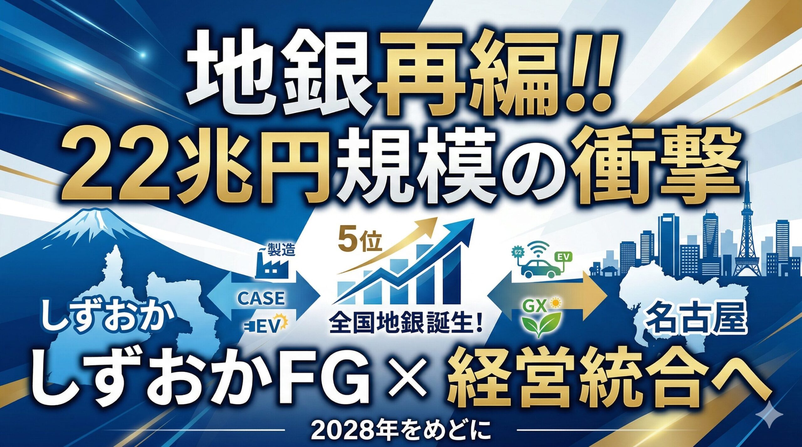 22兆円の巨大金融グループ誕生！しずおかFGと名古屋銀行が描く地域金融の再定義