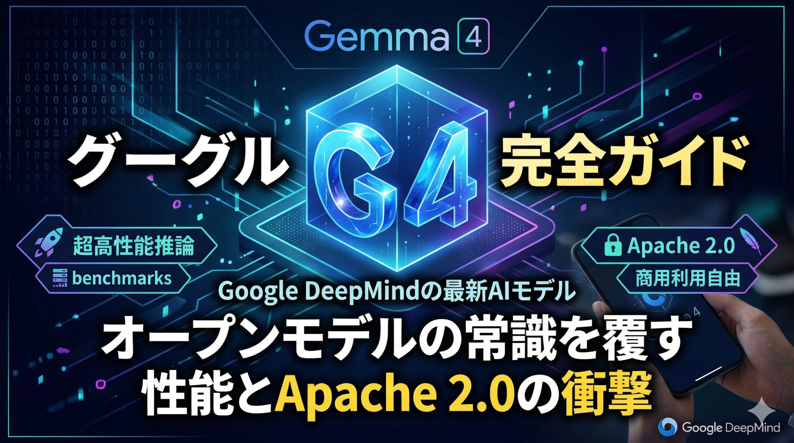 Google Gemma 4完全ガイド：オープンモデルの常識を覆す性能とApache 2.0の衝撃